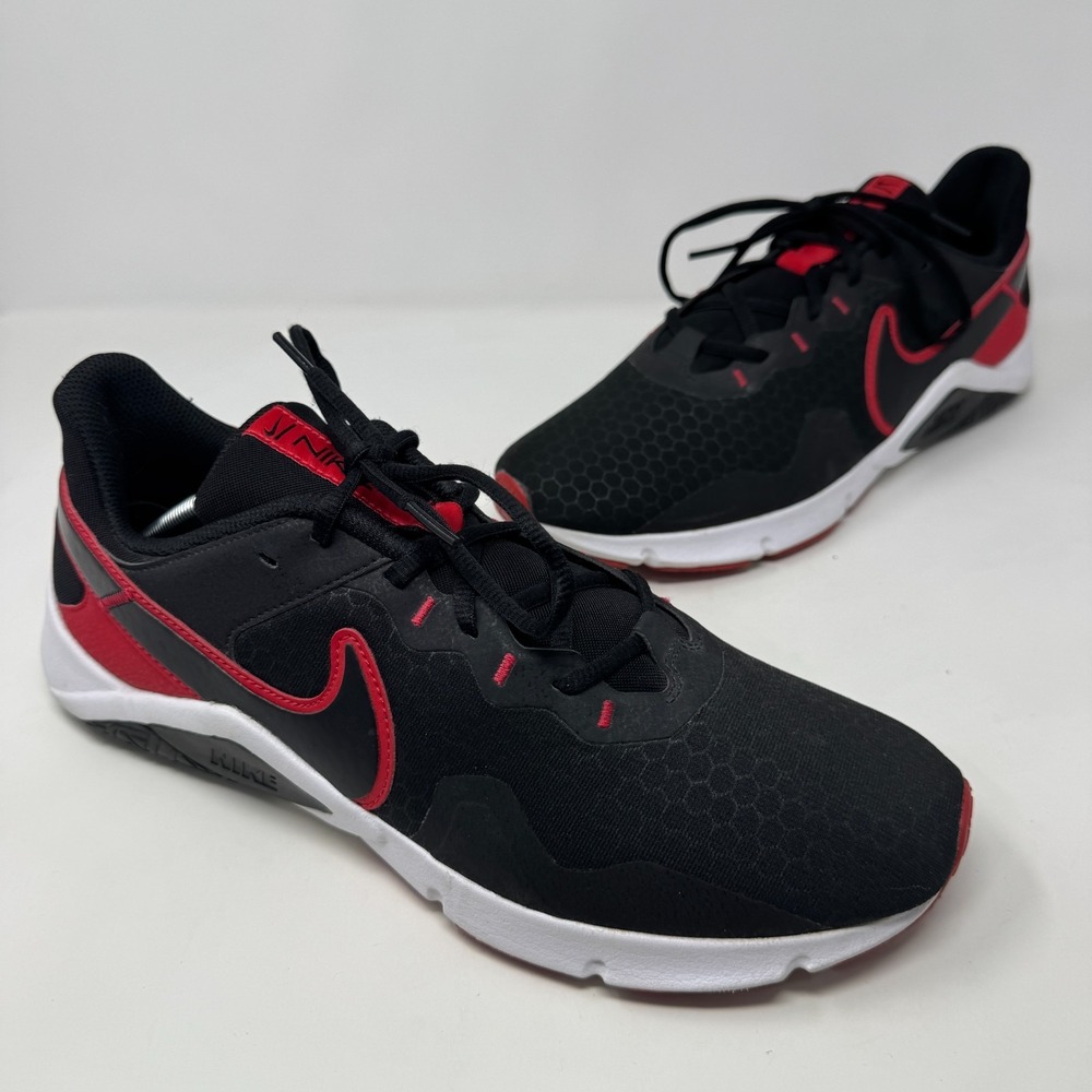 Nike Legend‎ Essential 2 Black University Red White Sneakers CQ9356-005 Men's 12